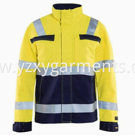 Yellow and black work uniform